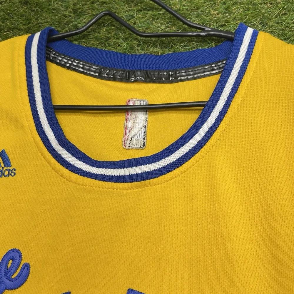 Golden State Warriors Adidas Jersey Mens Medium Kevin Durant #35 Yellow The City